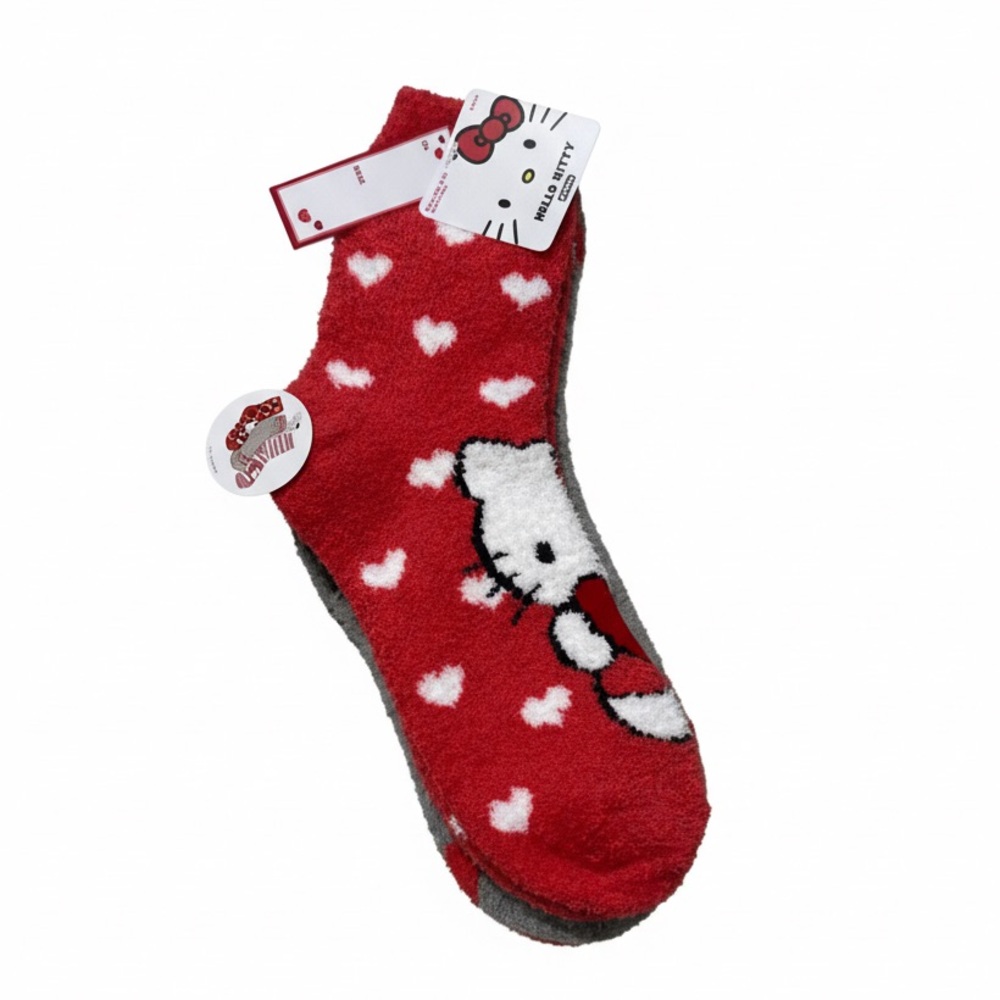 Sanrio Hello Kitty Fluffy Socks 3 pairs new with tags